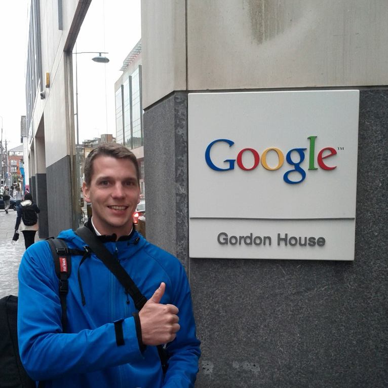 Me at Google Ireland offices going for the Sell as Google training